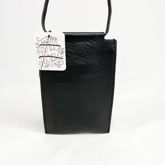 Free People Accessories - FREE PEOPLE Necklace ID Pouch Crossbody Black